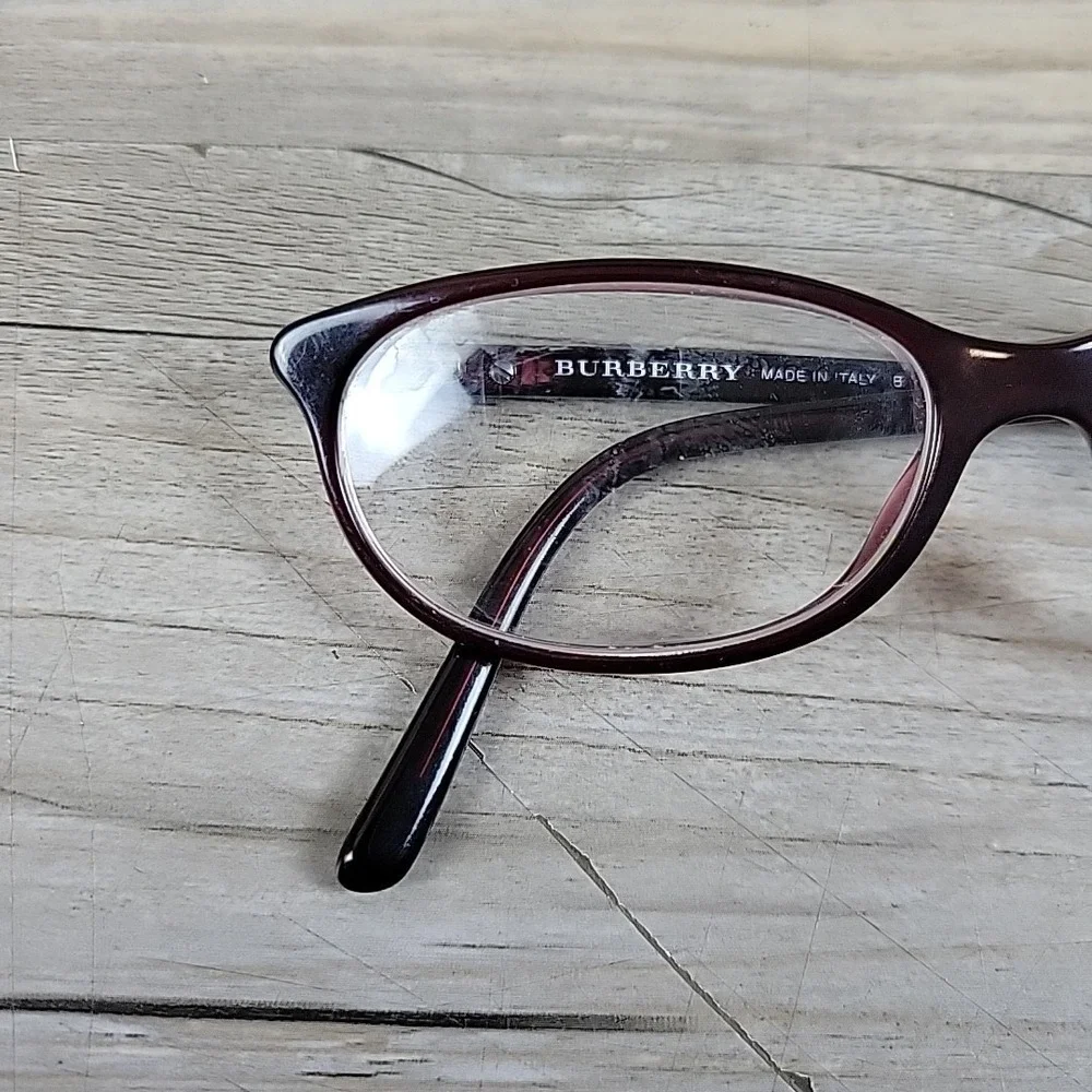 Burberry Eyeglasses B 2097 3014 Frames Only 50-15-135 Oval Red‎ Italy